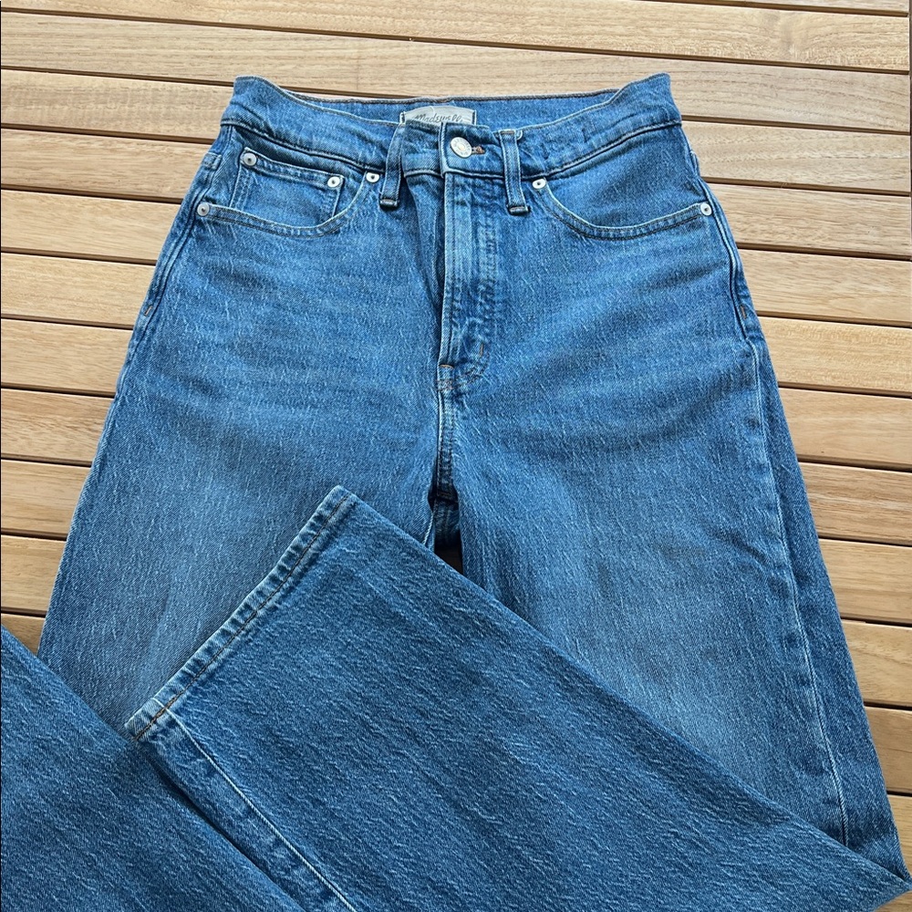 Madewell Medium Blue perfect vintage wide leg jeans - size 27